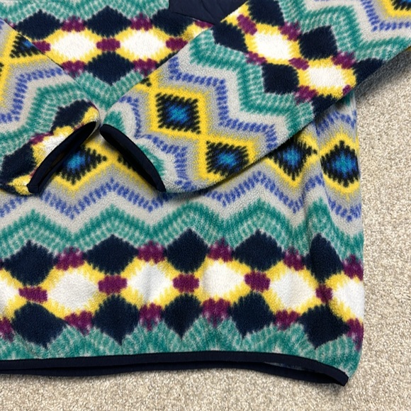 PATAGONIA Synchilla SNAP-T Fleece PULLOVER Aztec TIMBER TWIST Chevron Women M - Picture 4 of 8